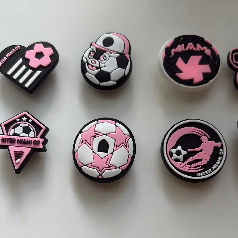 Inter Miami Themed Shoe Charms